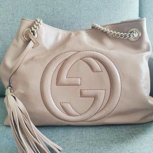 Gucci Dusty Pink Patent Leather Soho